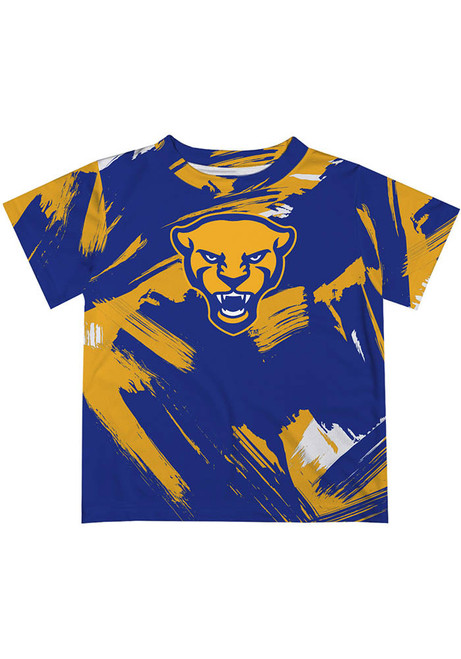 Youth Pitt Panthers Blue Vive La Fete Henry Paintball Short Sleeve T-Shirt