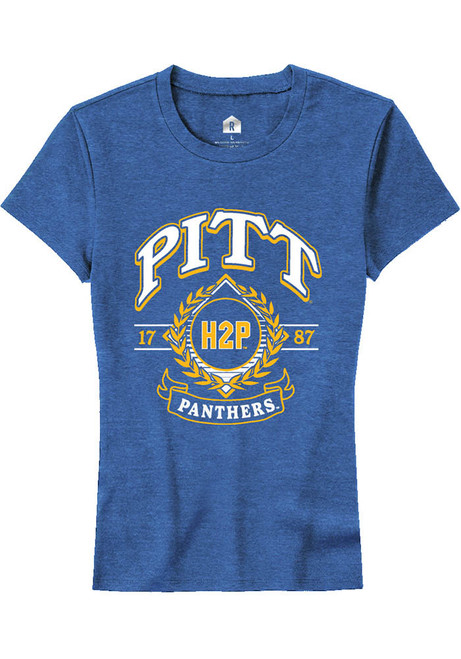 Pitt Panthers Blue Rally Alumni Wreath Short Sleeve T-Shirt