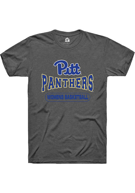 Pitt Panthers Charcoal Rally Womens Basketball Wordmark Short Sleeve T Shirt