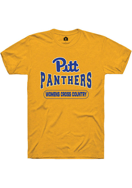 Pitt Panthers Gold Rally Womens Cross Country Short Sleeve T Shirt