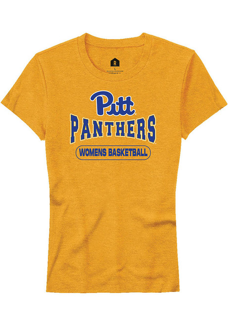 Pitt Panthers Gold Rally Womens Basketball Short Sleeve T-Shirt