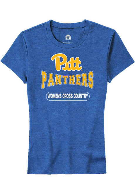 Pitt Panthers Blue Rally Womens Cross Country Short Sleeve T-Shirt