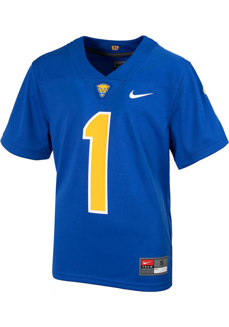 Youth Pitt Panthers Blue Nike Replica No 1 Football Jersey Jersey