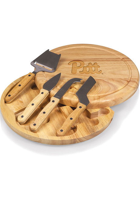 Pitt Panthers Brown Picnic Time Circo Tool Set and Cheese Kitchen Cutting Board