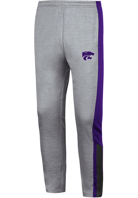 Youth K-State Wildcats Grey Colosseum Up Top Bottoms Track Pants