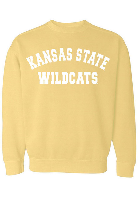 Womens Yellow K-State Wildcats Classic Crew Sweatshirt