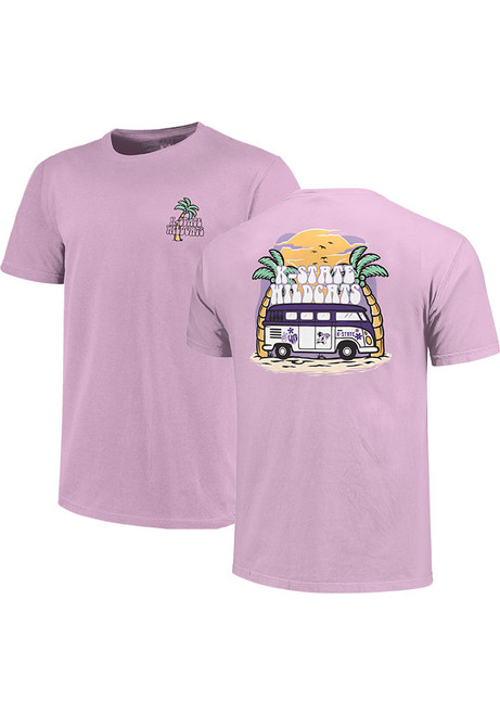 K-State Wildcats Beach Vibes Short Sleeve T-Shirt - Lavender