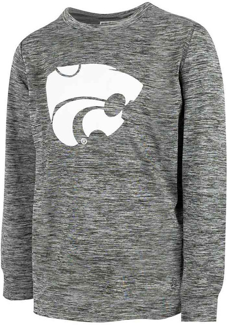 Youth Grey K-State Wildcats Jaxon Long Sleeve T-Shirt