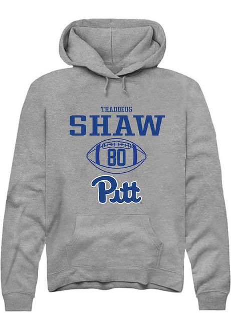 Thaddeus Shaw Rally Mens Graphite Pitt Panthers NIL Sport Icon Hooded Sweatshirt