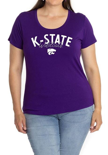 K-State Wildcats Purple Flying Colors Scarlett Short Sleeve T-Shirt