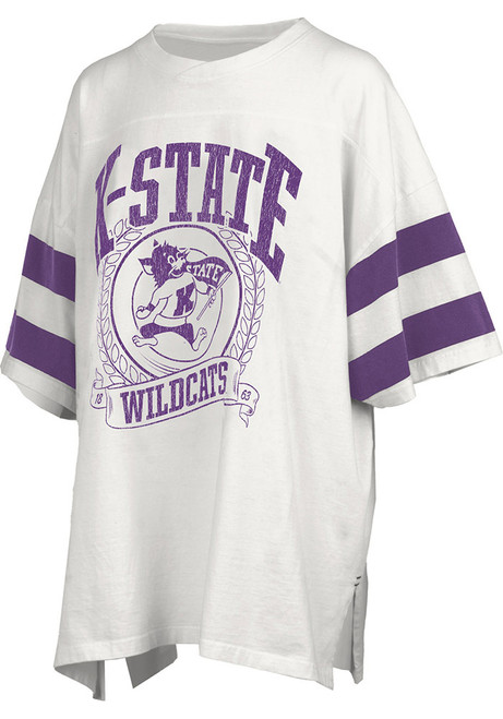 K-State Wildcats White Pressbox Floyd Short Sleeve T-Shirt