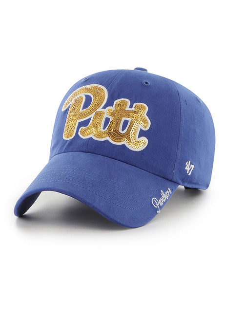 Pitt Panthers 47 Sparkle Clean Up Womens Adjustable Hat - Blue