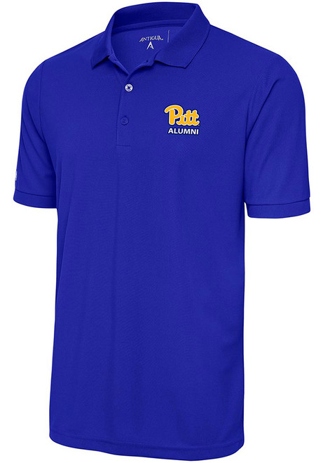 Pitt Panthers Blue Antigua Alumni Legacy Pique Big and Tall Polo