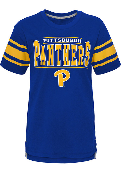 Boys Blue Pitt Panthers Huddle Up Short Sleeve Fashion Tee