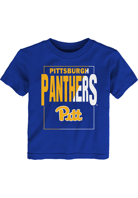 Toddler Blue Pitt Panthers Coin Toss Short Sleeve T-Shirt