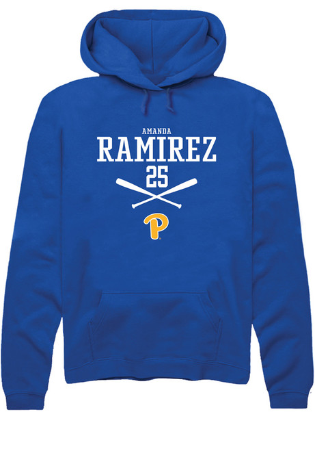 Amanda Ramirez Rally Mens Blue Pitt Panthers NIL Sport Icon Hooded Sweatshirt