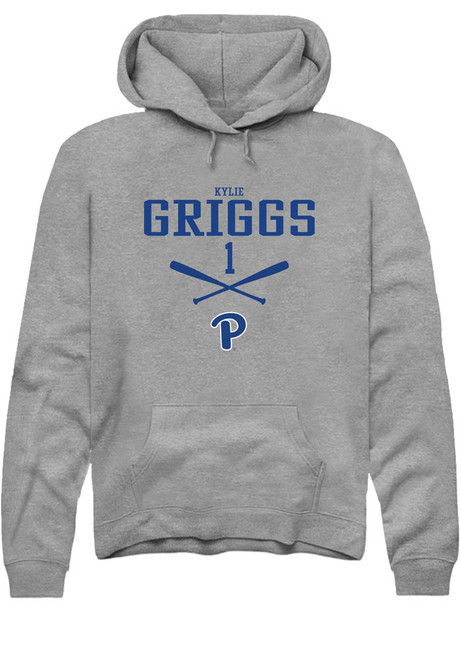 Kylie Griggs Rally Mens Graphite Pitt Panthers NIL Sport Icon Hooded Sweatshirt