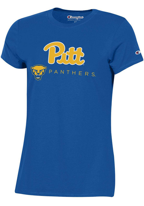 Pitt Panthers Blue Champion Classic Short Sleeve T-Shirt