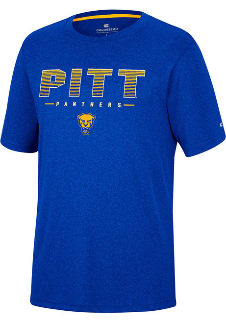 Youth Pitt Panthers Blue Colosseum High Pressure Short Sleeve T-Shirt