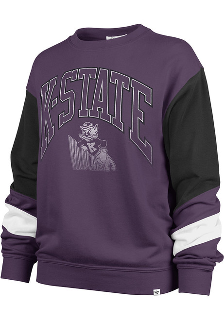 Womens K-State Wildcats Purple 47 Nova Crew Sweatshirt