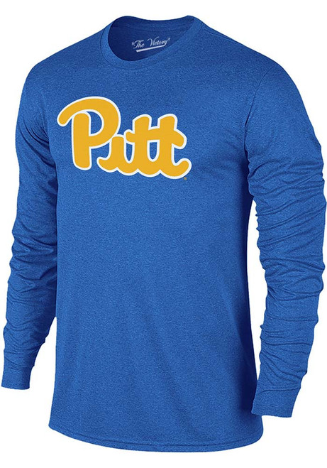 Mens Blue Pitt Panthers Trionlend Long Sleeve Fashion T Shirt