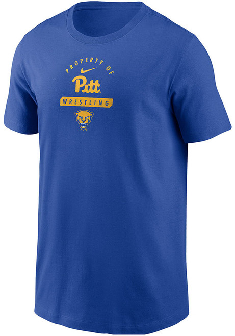 Youth Pitt Panthers Blue Nike Icon Short Sleeve T-Shirt