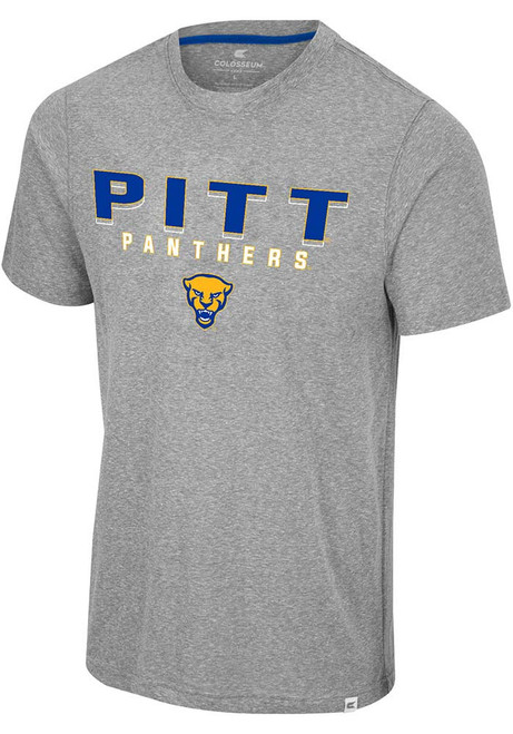 Pitt Panthers Grey Colosseum Yeah, You Blend Short Sleeve Fashion T Shirt