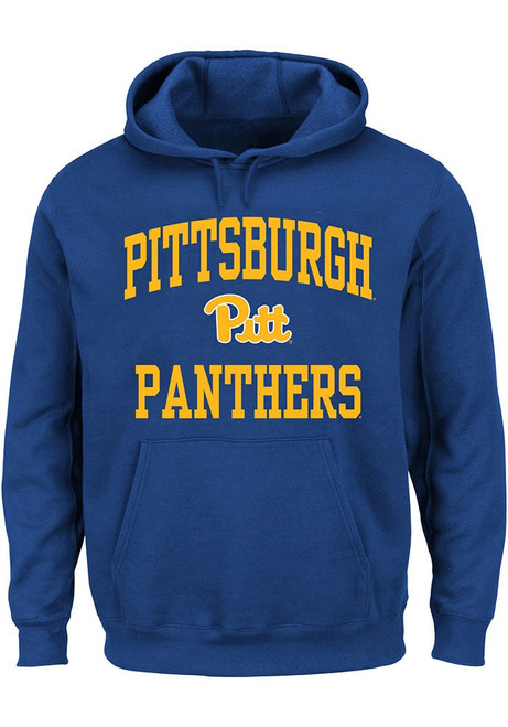 Mens Blue Pitt Panthers Team Fleece Big and Tall Hooded Sweatshirt