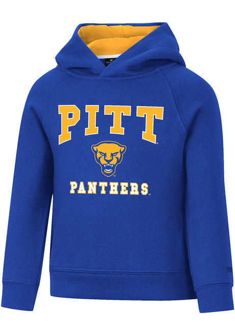 Toddler Pitt Panthers Blue Colosseum Chimney Long Sleeve Hooded Sweatshirt