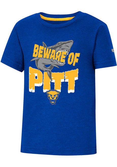 Toddler Pitt Panthers Blue Colosseum Shark Short Sleeve T-Shirt