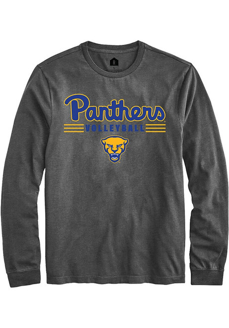 Mens Pitt Panthers Charcoal Rally Volleyball Tee