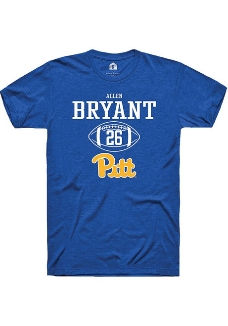 Allen Bryant Blue Pitt Panthers NIL Sport Icon Short Sleeve T Shirt