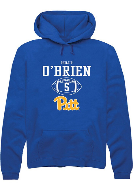 Phillip O'Brien Rally Mens Blue Pitt Panthers NIL Sport Icon Hooded Sweatshirt