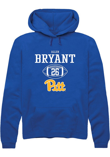 Allen Bryant Rally Mens Blue Pitt Panthers NIL Sport Icon Hooded Sweatshirt