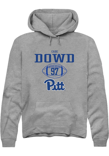 Cade Dowd Rally Mens Graphite Pitt Panthers NIL Sport Icon Hooded Sweatshirt