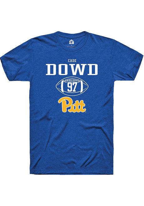 Cade Dowd Blue Pitt Panthers NIL Sport Icon Short Sleeve T Shirt