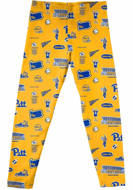 Toddler Pitt Panthers Gold Vive La Fete Impressions Bottoms Leggings