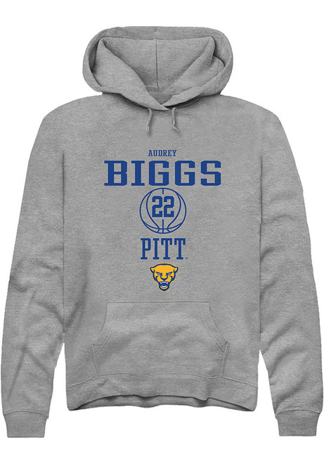 Audrey Biggs Rally Mens Graphite Pitt Panthers NIL Sport Icon Hooded Sweatshirt