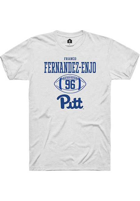 Franco Fernandez-Enjo White Pitt Panthers NIL Sport Icon Design Short Sleeve T Shirt