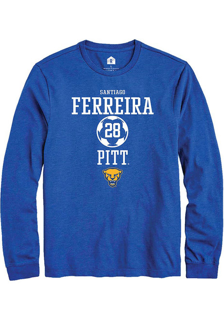 Santiago Ferreira Rally Mens Blue Pitt Panthers NIL Sport Icon Tee