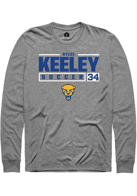 Rylee Keeley Rally Mens Graphite Pitt Panthers NIL Stacked Box Tee