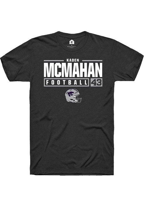 Kaden McMahan  K-State Wildcats NIL Stacked Box Short Sleeve T Shirt