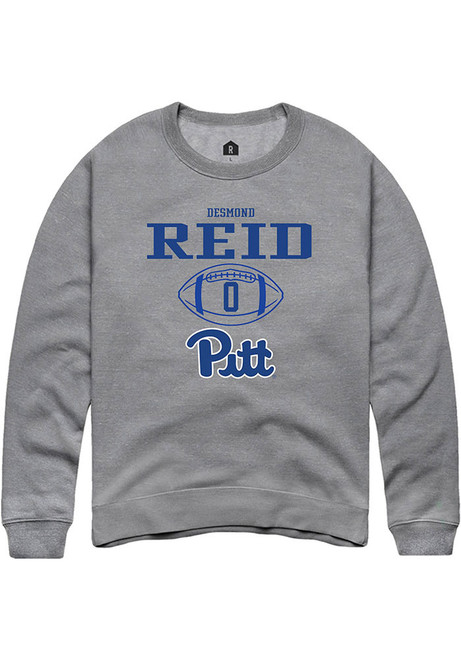 Desmond Reid Rally Mens Graphite Pitt Panthers NIL Sport Icon Crew Sweatshirt