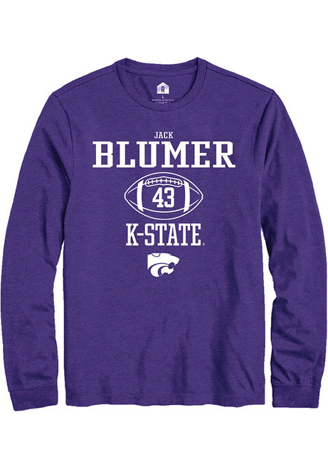 Jack Blumer Rally Mens Purple K-State Wildcats NIL Sport Icon Tee