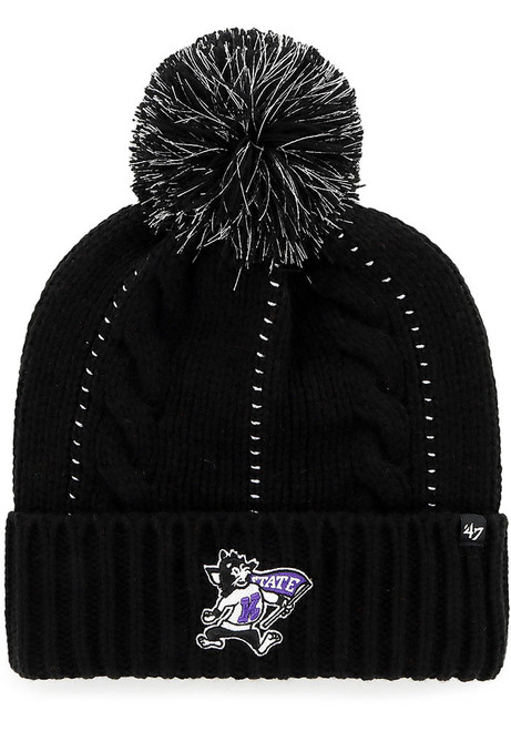 K-State Wildcats 47 Willie Bauble Cuff Womens Knit Hat - Black