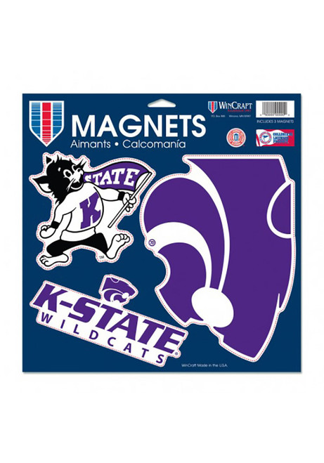 Purple  K-State Wildcats Vinyl Magnet