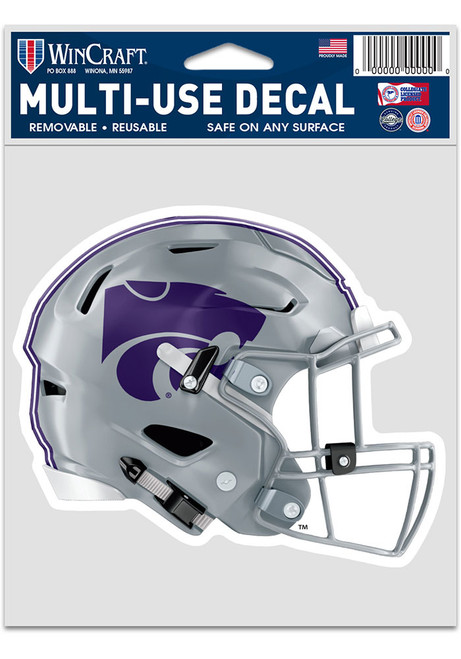 K-State Wildcats Purple  3.75x5 Helmet Decal