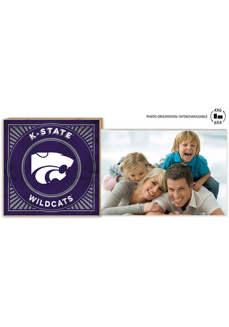 Purple K-State Wildcats Floating Sign Picture Frame