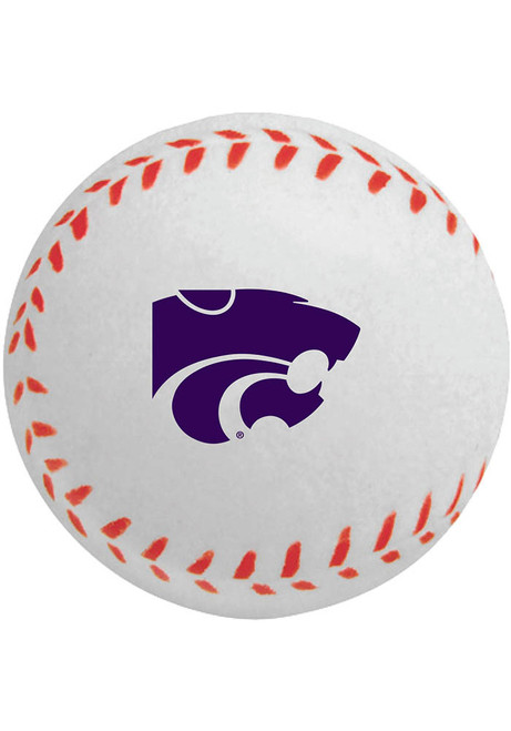 White K-State Wildcats Baseball Stress ball