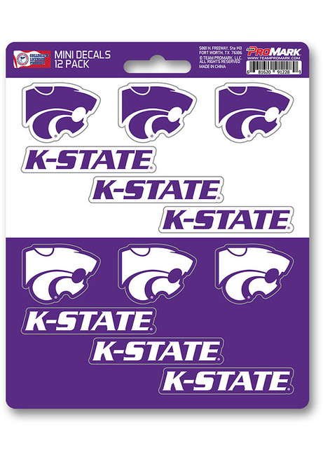K-State Wildcats Purple Sports Licensing Solutions 12 pk Mini Decal